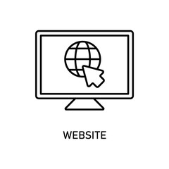 Icon a website, isolated against a clean background.