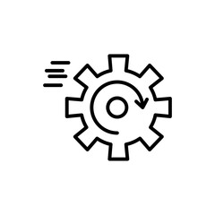 Recovery gear icon vector illustration web design element