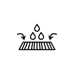 Sewer drain icon vector illustration web design element