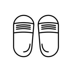 Slippers icon vector illustration web design element