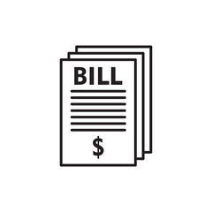 Stack of bills icon vector illustration web design element