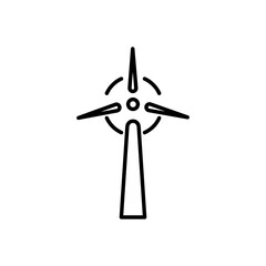 Wind energy icon vector illustration web design element