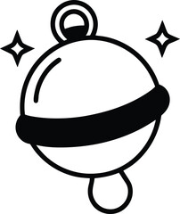 hand drawn vector illustration of a bell