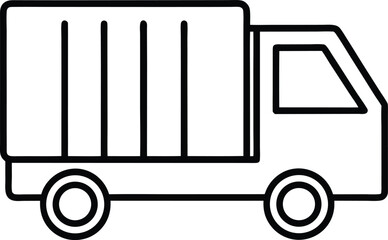 delivery truck isolated on white background