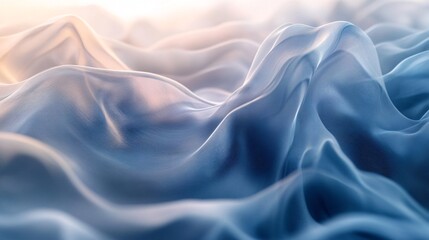 Fototapeta premium flowing visual loop animating over a soft wave background