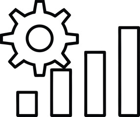 vector illustration of a gear wheels