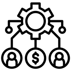 Resource Allocation Icon