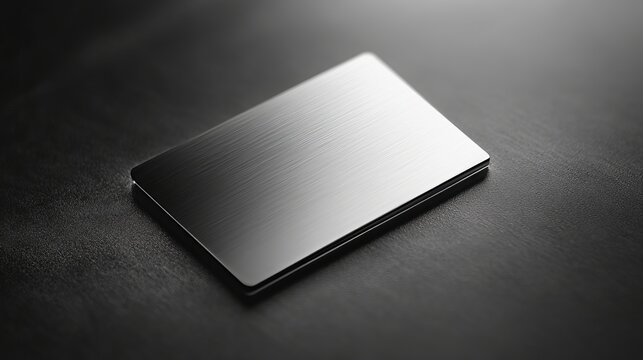 Showcase your designs with this metal business card mockup template.
 