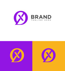 Modern OX or XO Logo Design Brand Identity