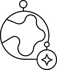 vector illustration of a christmas bell