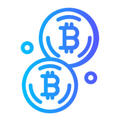 bitcoin gradient icon