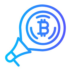 announcement gradient icon