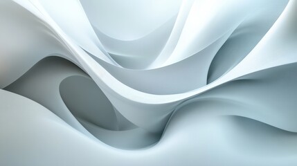 Fototapeta premium Futuristic Wavy Abstract Background in Pastel Color