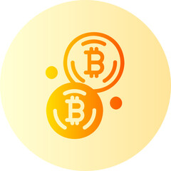 bitcoin gradient icon