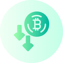 Drop In Value gradient icon