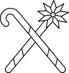 vector illustration of a sword