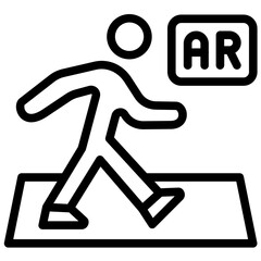 Ar Running Game Icon