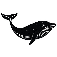 whale vecror sihouette