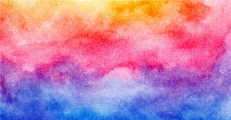 Abstract colorful  watercolor gradient background