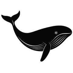 whale vecror sihouette