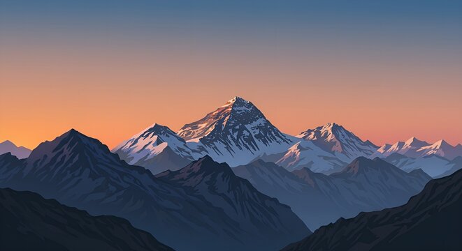 Majestic Mountain Peak at Sunset
 * Striking Mountain Landscape with Colorful Sky
 * Dramatic Mountain Range at Golden Hour
 * Breathtaking Mountain Scenery at Twilight
 * Serene Mountain Vista with V