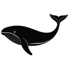 whale vecror sihouette