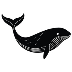 whale vecror sihouette