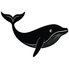 whale vecror sihouette