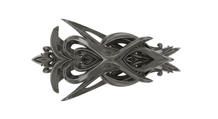 Intricate Ornate Design: A Detailed Silver Metalwork Image