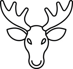 deer head vector