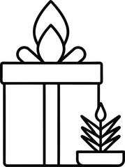 vector illustration of a candle holder