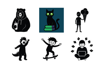 vector illustration of a man and woman