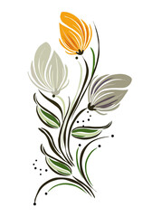 abstract floral design