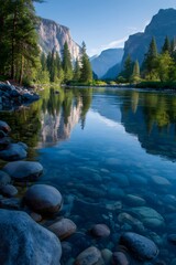 High definition natural scenery of mountains rivers and streams