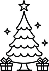 set of christmas gift boxes