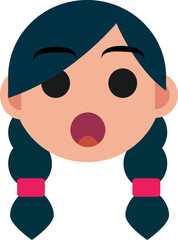 female face expression icon