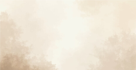 Light dusty soft pastel color shade. Brown sepia beige nude gray white abstract watercolor pattern. Elegant art background. Paper brush stain splash. Blank template design
