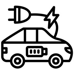 Hybrid Vehicle Icon