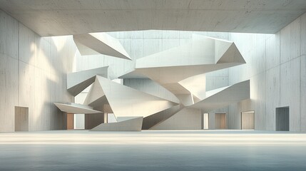 Fototapeta premium Modern Concrete Interior