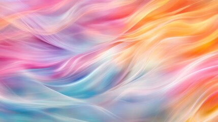 Abstract Pastel Waves: A Dreamlike Symphony of Color and Light