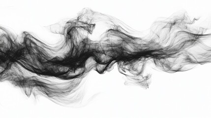 Minimalist Black and White Fluid Abstract Waves