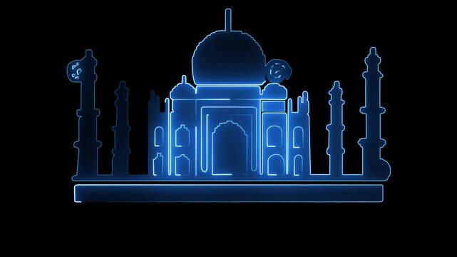 Ramadan ka reem e n id al fi tr concept video animation icon.