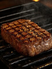 Delicious grilled meat, juicy steaks, and cheerful outdoor meals with friends captured in sunny