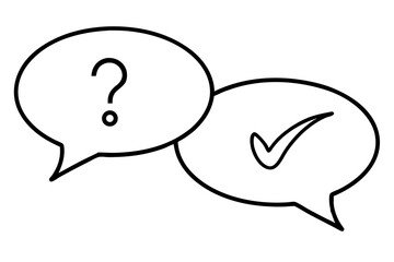 vector illustration of a speech bubble