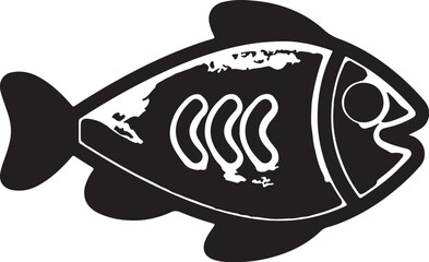  fish simple icon. Vector ICON all icon Viktor