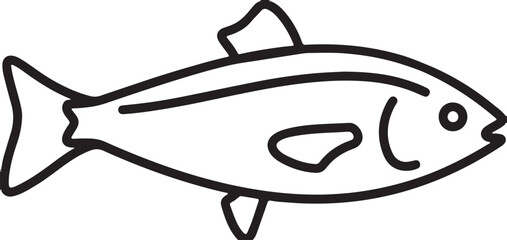  fish simple icon. Vector ICON all icon Viktor