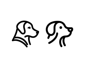 Hand-Drawn Dog Silhouette Logo for Pet Services and Branding