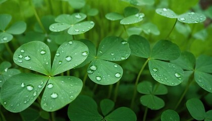 Shamrock Border A Lush Green Collection of FourLeaf Clovers
1