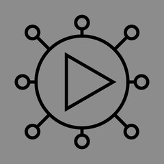 Streaming Service Icon Design