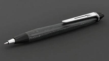 A close up shot of a stylish writing pen on a surface